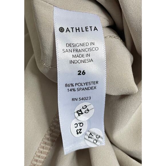 Athleta Avenue Wide Leg Crop Pant Abalone Size 26 Commute Work Travel Outdoors - Picture 12 of 12